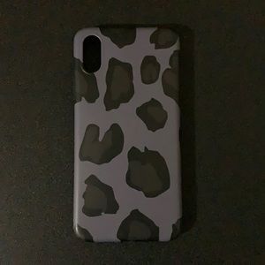 Leopard Print iPhone XS TPU Case